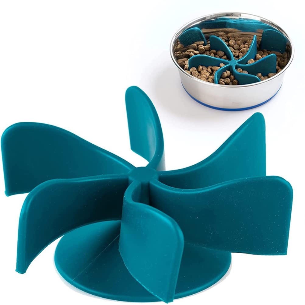 SFNTION Spiral Slow Feeder Dog Bowl Insert - Anti-Choking Pet Food Puzzle Feeder for Fast Eaters - Perfect for Small, Medium & Large Dogs & Cats - Great for Mealtime, Training & Portion Control