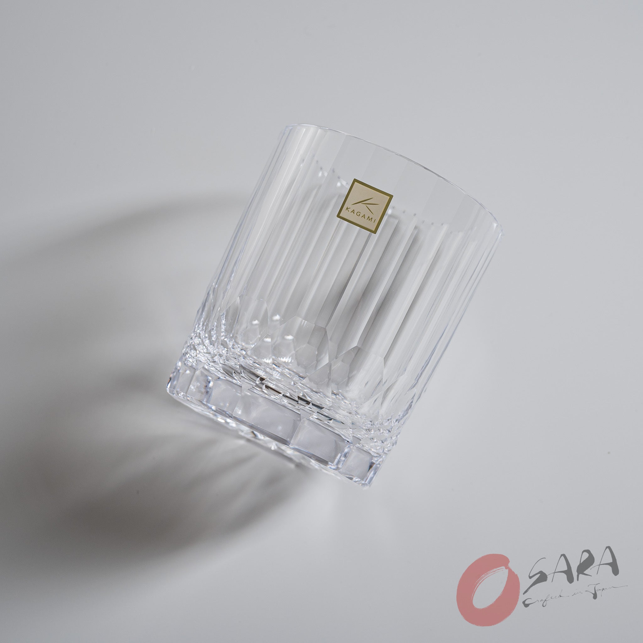 Premium KAGAMI Crystal Japanese Handmade Whiskey Glass Set - 370ml (12.5oz) Luxury Barware for Scotch, Bourbon & Cocktails - Elegant White Dew Design - Perfect for Home Bar, Gifts & Special Occasions