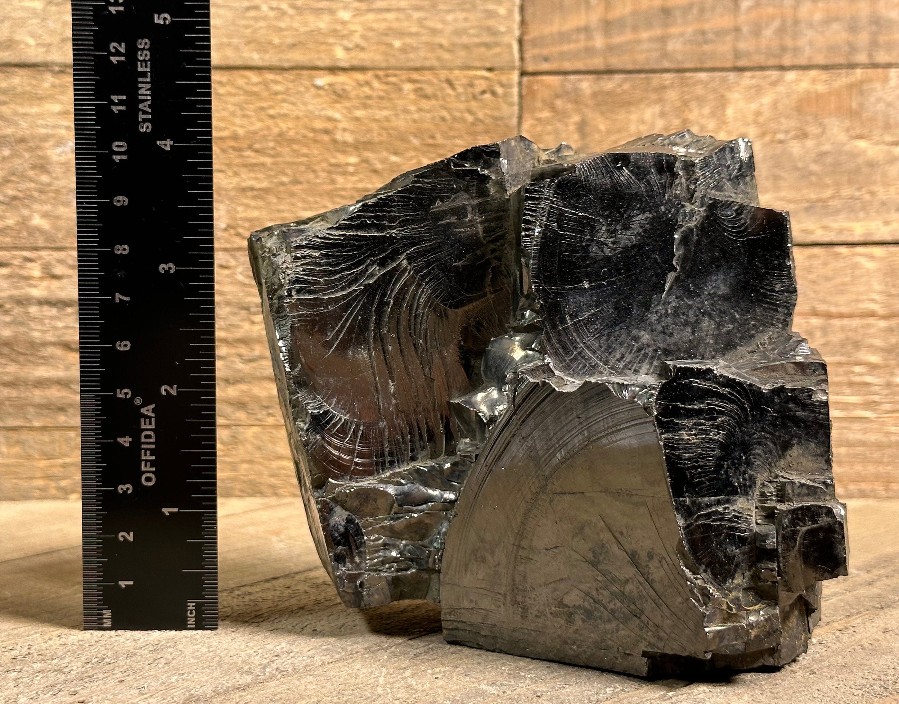 ELITE SHUNGITE Raw Crystal from Colombia - Natural EMF Protection Stone, Healing Energy, Home & Office Decor, Raw Crystals and Stones Collection (Perfect for Meditation, Feng Shui & Spiritual Healing)