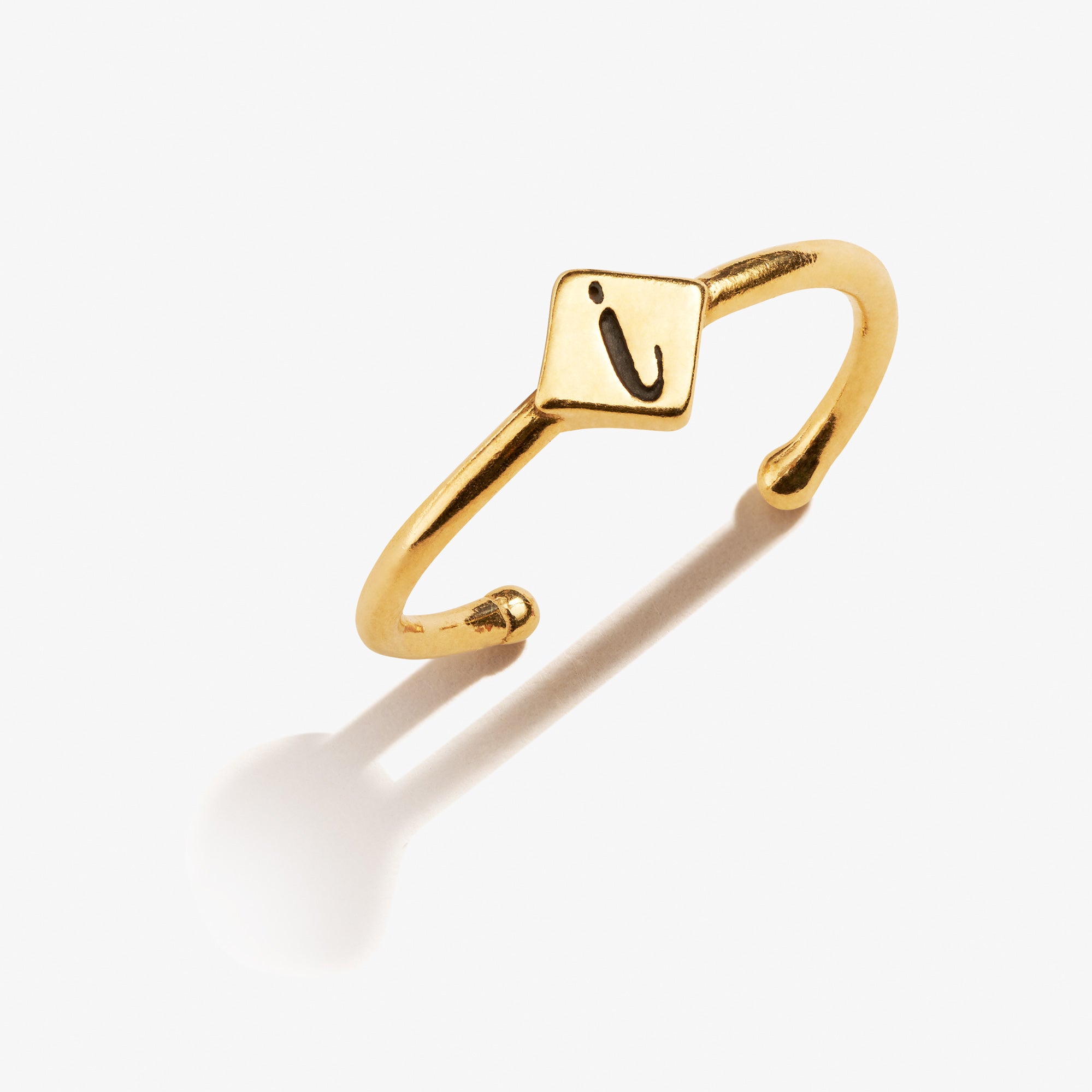 Initial I Adjustable Ring - Personalized Name Letter Ring for Women & Men - Perfect for Gifts, Engagements & Everyday Wear