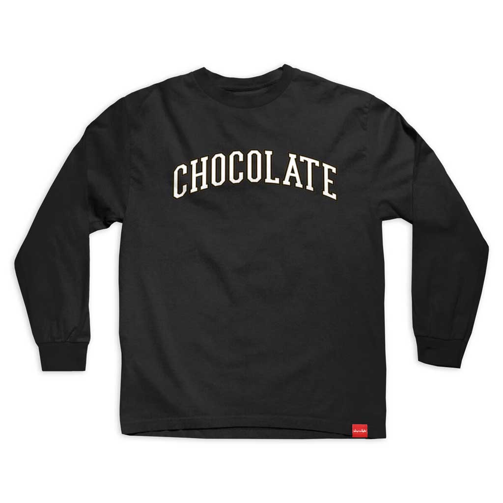 Chocolate League Long Sleeve T-Shirt for Men & Women - Soft Cotton Comfort Fit Tee - Black Casual Shirt for Everyday Wear, Street Style & Lounge Comfort