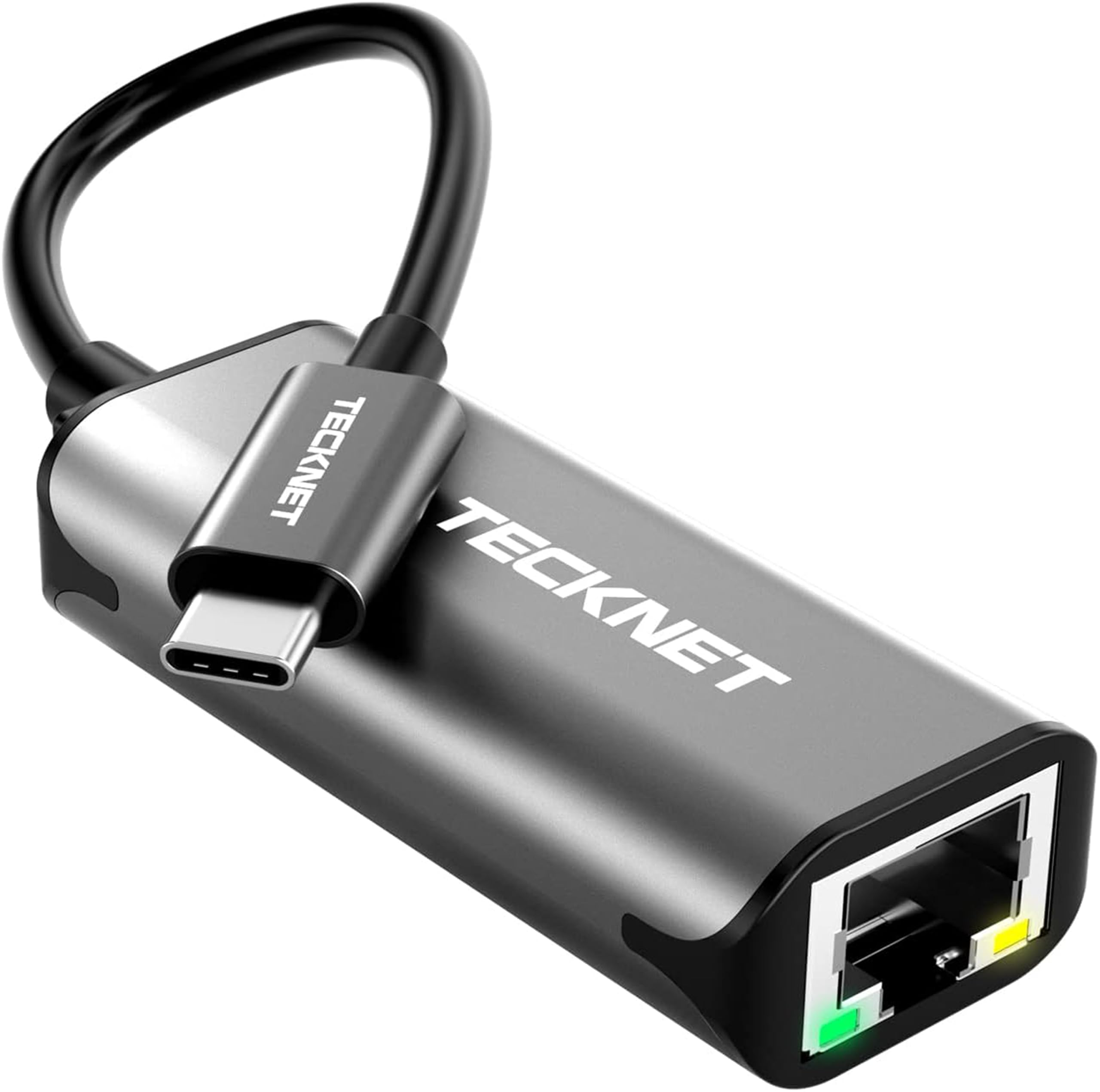 TECKNET USB C to Ethernet Adapter - Thunderbolt 3 RJ45 Gigabit LAN Network Dongle (1000Mbps) for MacBook Pro/Air, Dell XPS, iPad Pro - Perfect for Home Office, Online Gaming & Video Conferencing