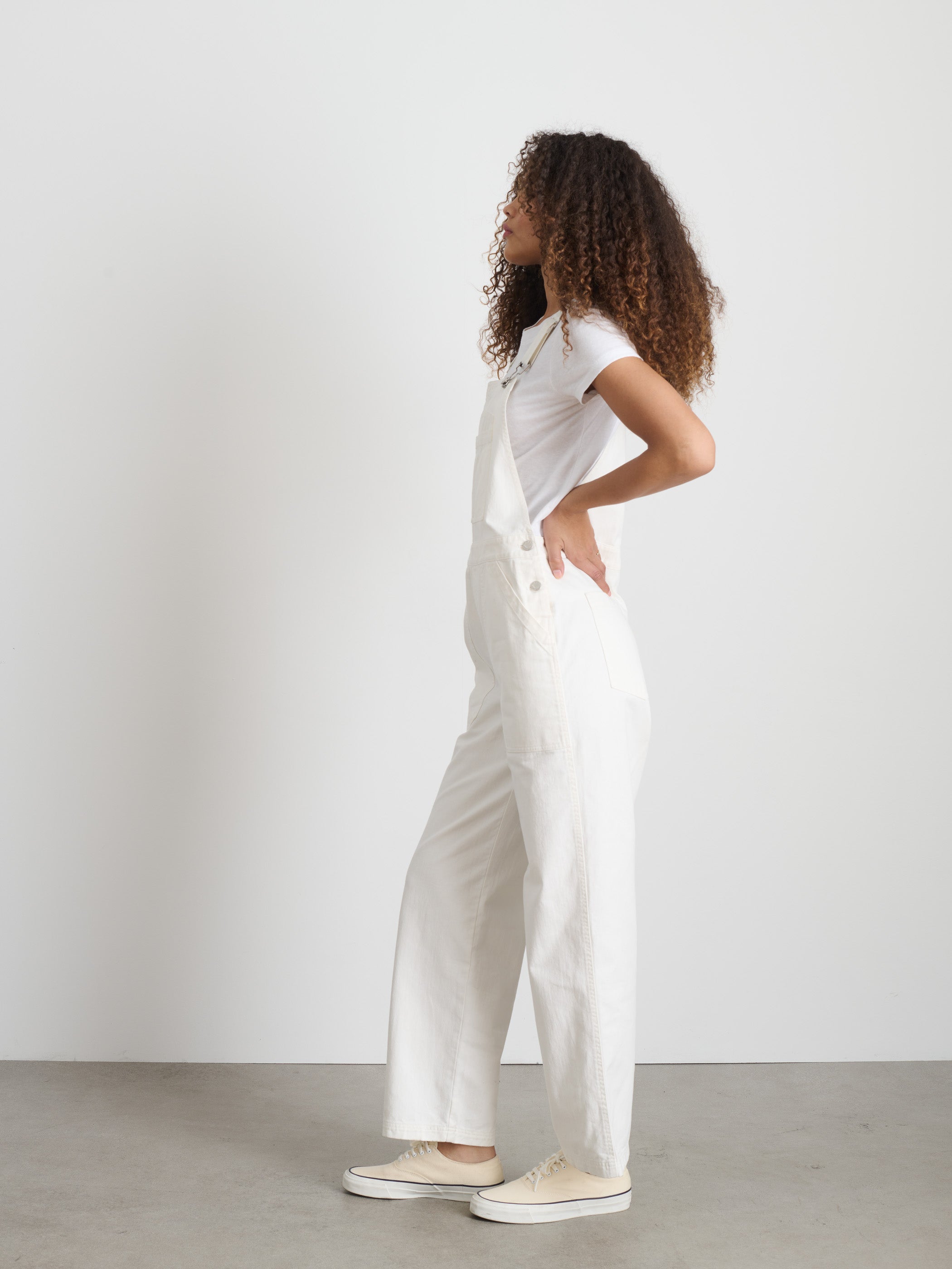 Lili White Denim Overalls for Women - Stylish and Comfortable Jumpsuit for Casual Wear, Work, and Outdoor Activities
