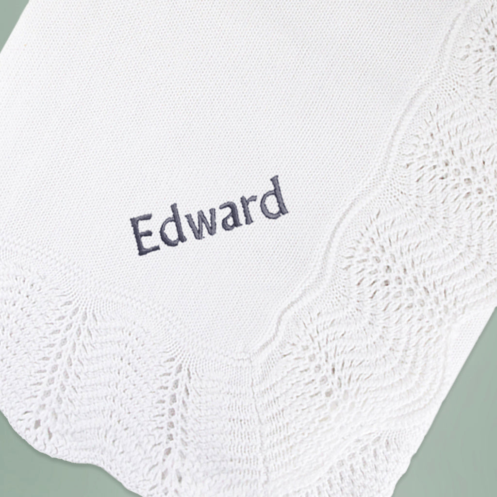 Personalized Christening Blanket for Baby Baptism - Soft Keepsake Gift for Newborns, Christening Ceremony & Photo Shoots