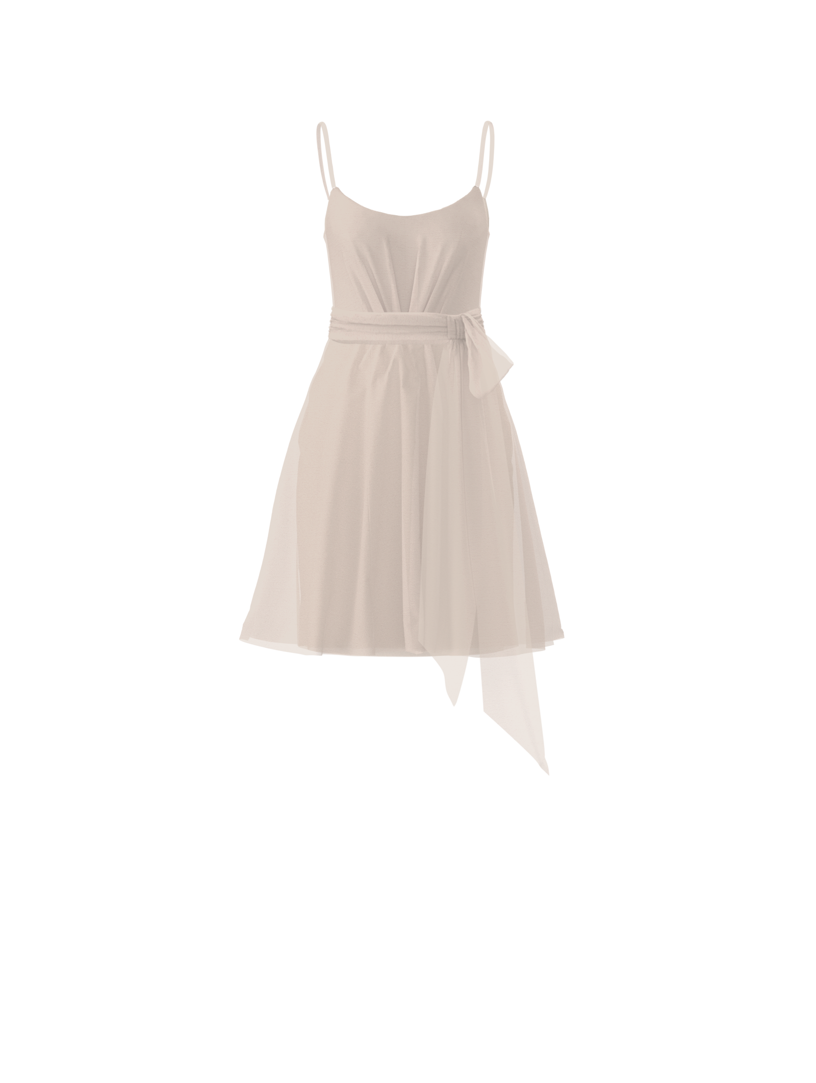 Campbell Bodice & Carla Skirt Set with Sash Belt in Fawn - Perfect for Vintage-Inspired Outfits and Special Occasions