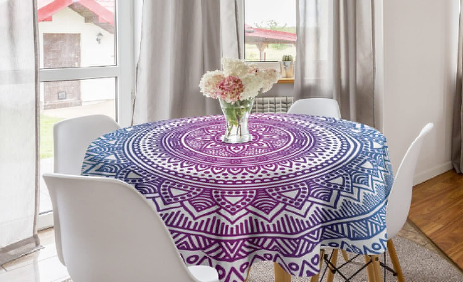 Ambesonne Bohemian Round Tablecloth 60