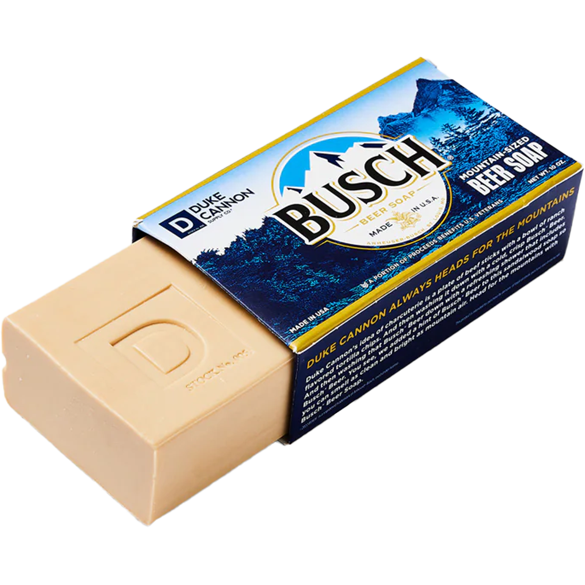 Busch Beer Soap - Handmade Craft Beer Soap for Men, Gifts for Beer Lovers - Perfect for Shower, Bath & Grooming