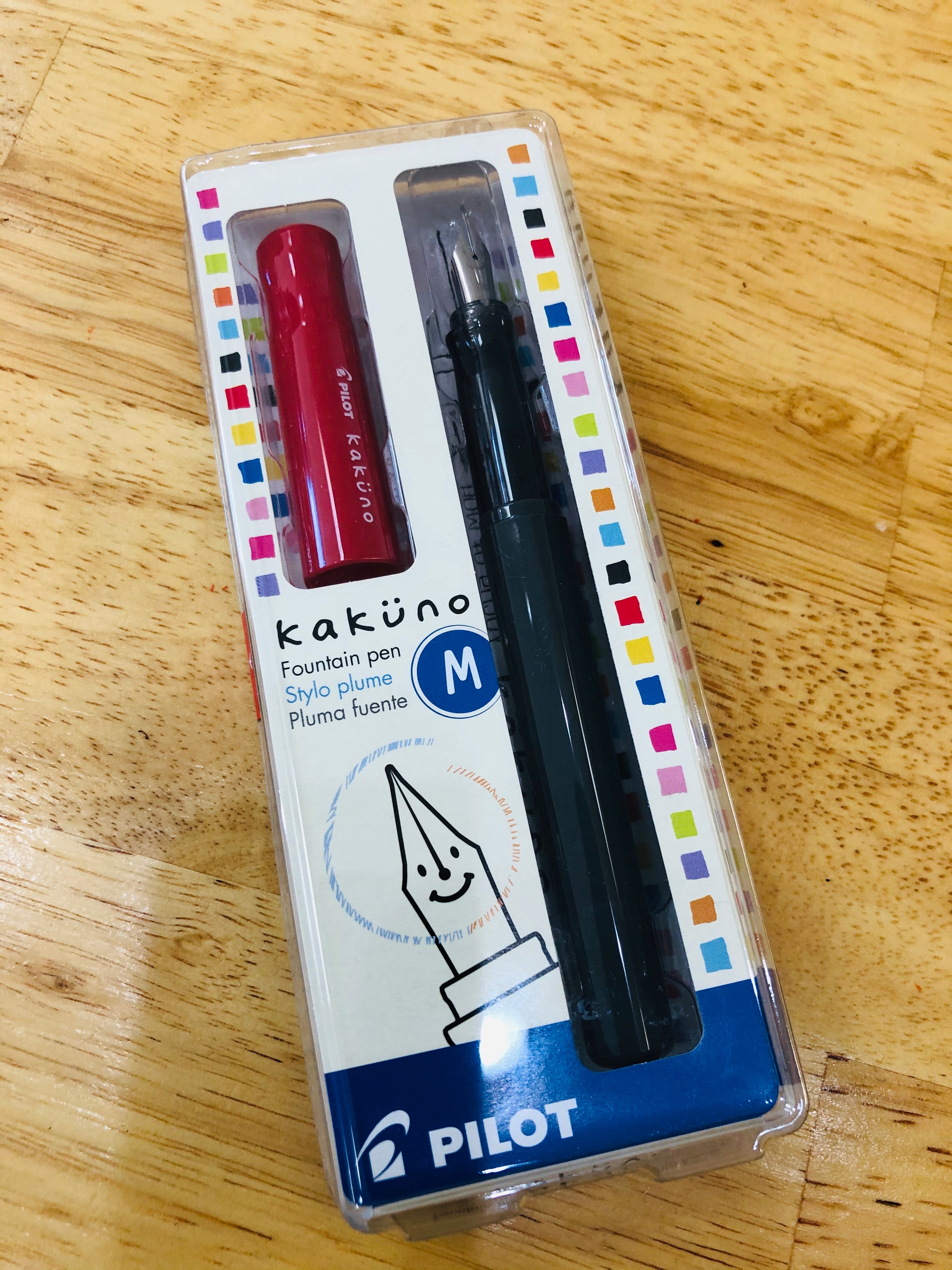 Pilot Kakuno Fountain Pen Set - Smooth Writing Fine Nib for Students & Professionals - Perfect for Note Taking, Journaling & Calligraphy