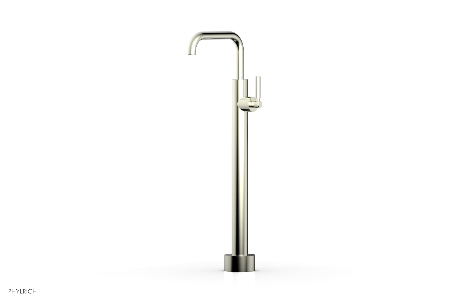 BASIC Low Floor Mount Tub Filler with Lever Handle - D130 45 04 - Durable Bathroom Faucet for Modern Showers & Bathtubs