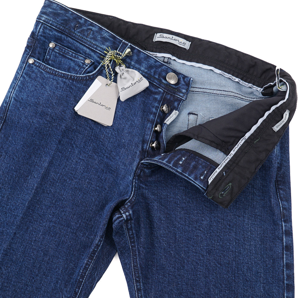 Premium Sartorio Selvedge Denim Jeans for Men - Classic Slim Fit Raw Denim Pants | Perfect for Casual Wear, Office & Date Nights