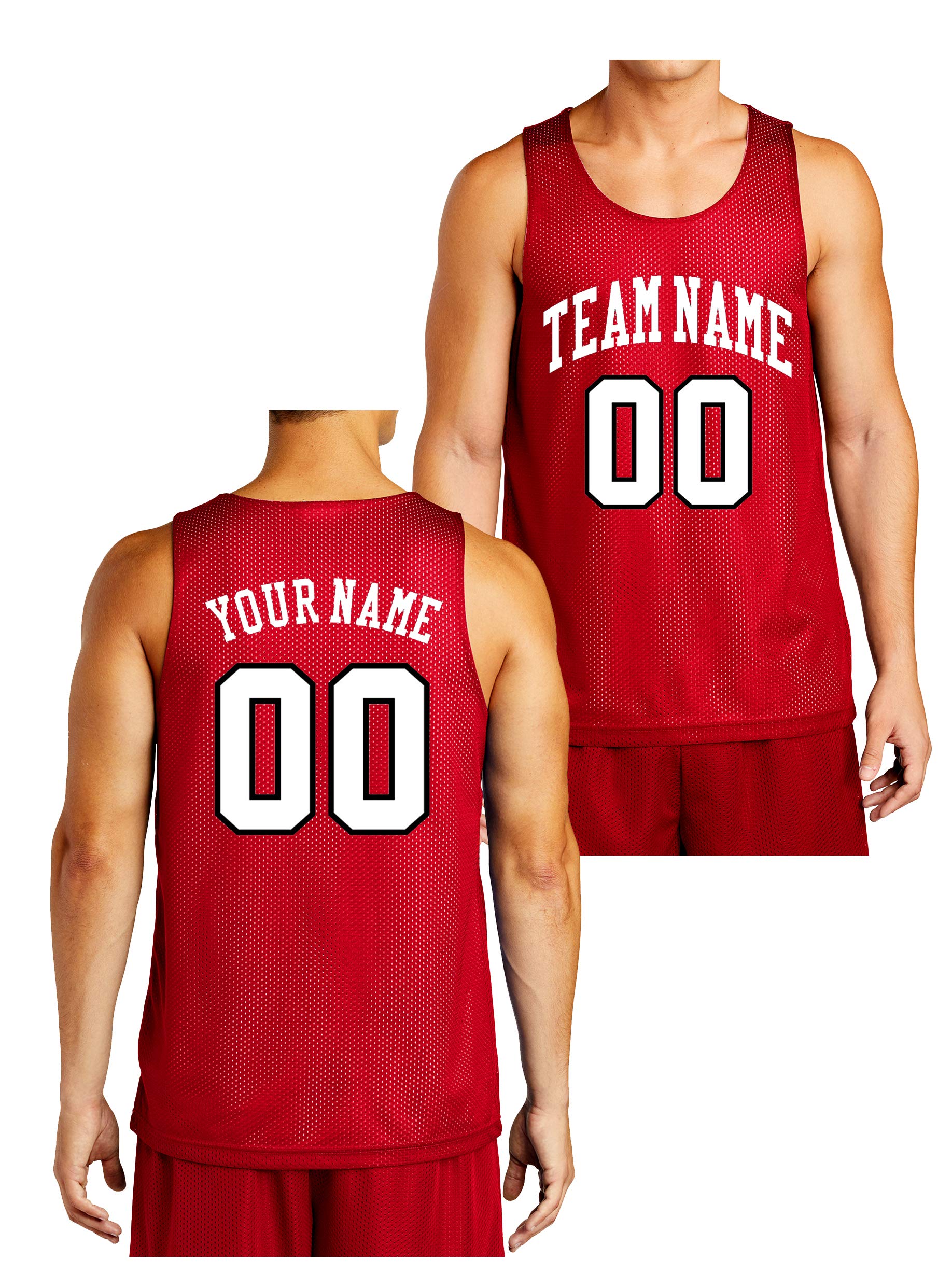 Custom Reversible Basketball Jersey - Front & Back Printing - Perfect for Team Games, Tournaments & Streetball