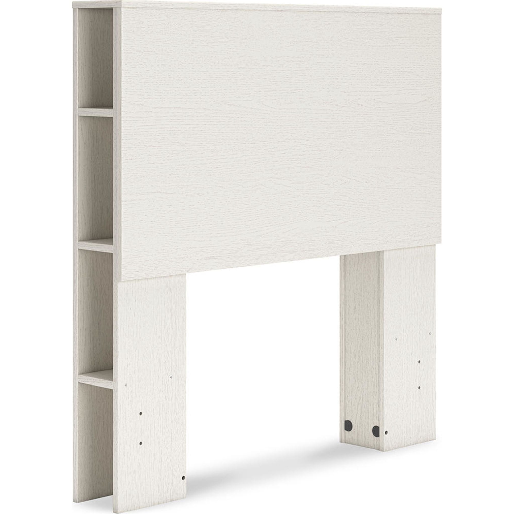 Aprilyn Twin Bookcase Headboard in White - Space-Saving Storage & Stylish Bedroom Decor for Kids & Teens