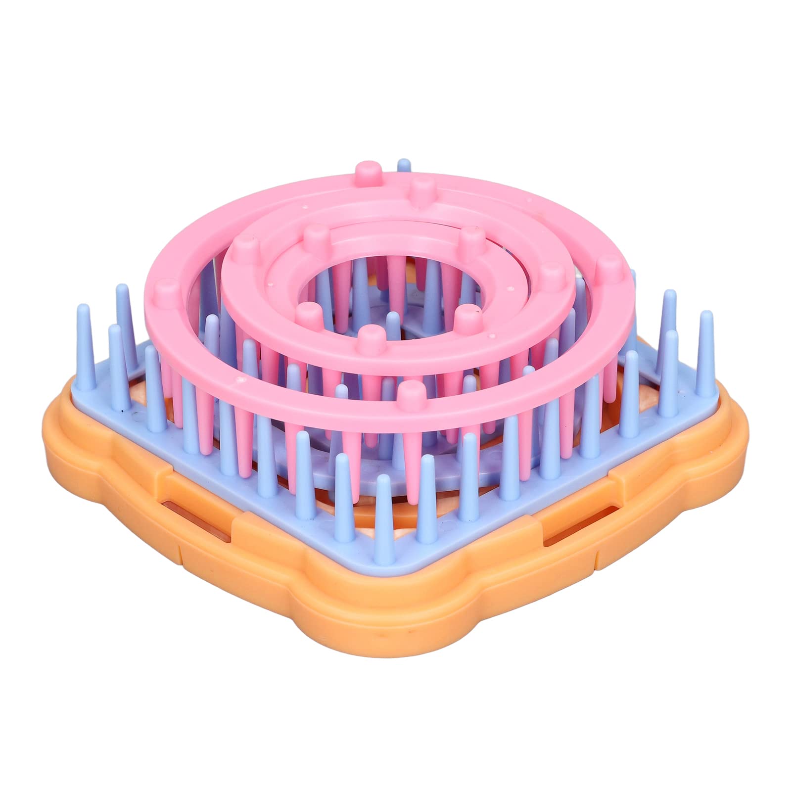 Round Knitting Loom Set for DIY Sweaters & Crochet - Plastic Weaving Loom Kit with Wool Yarn for Adults & Beginners - Perfect for Handmade Scarves, Hats & Home Decor Gifts