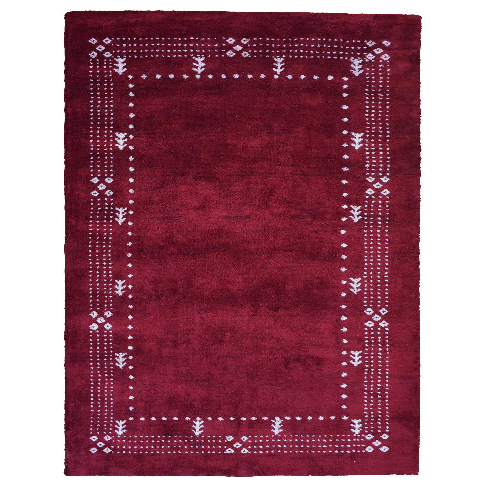 Hand-Knotted Bohemian Area Rug - Soft & Durable Wool Carpet for Living Room, Bedroom, or Office Decor - 5x8 Feet Vintage Persian Style Floor Rug