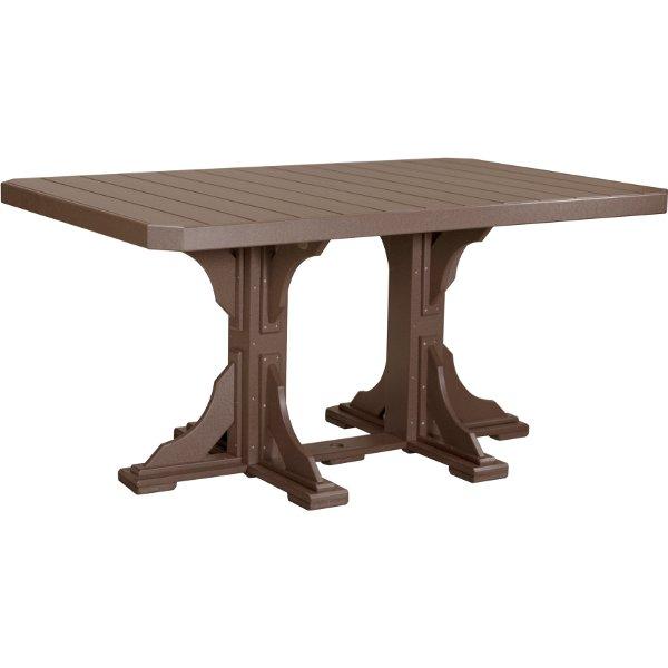 Poly 4ft x 6ft Rectangular Bar Height Table - Durable Outdoor/Indoor Dining & Event Table for Restaurants, Patios & Parties