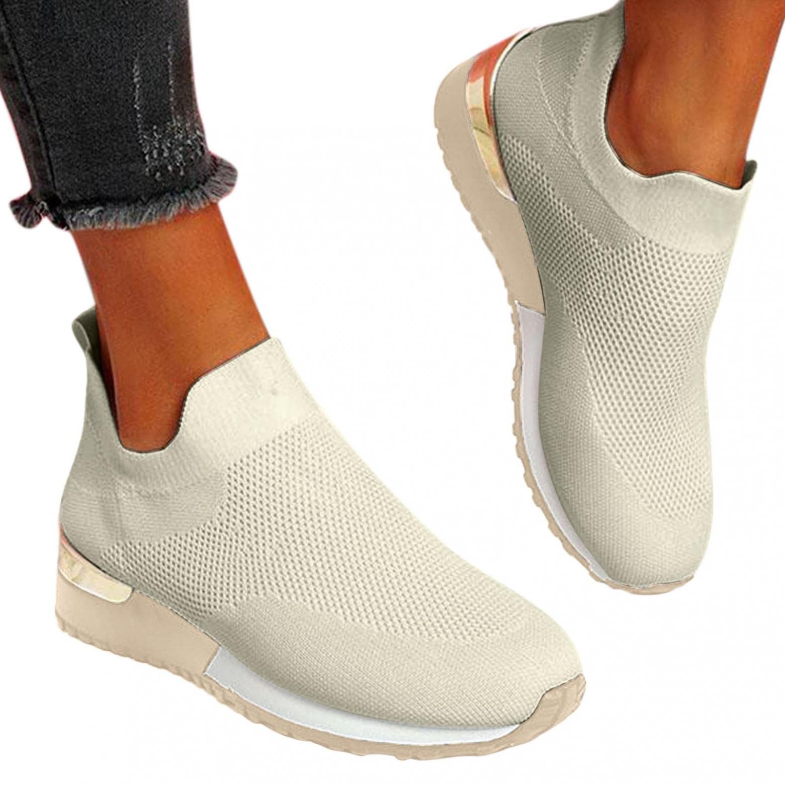 Xudanell Women's Platform Sneakers - Breathable Mesh Walking, Running & Workout Shoes for Women - Perfect for Gym, Jogging & Casual Wear