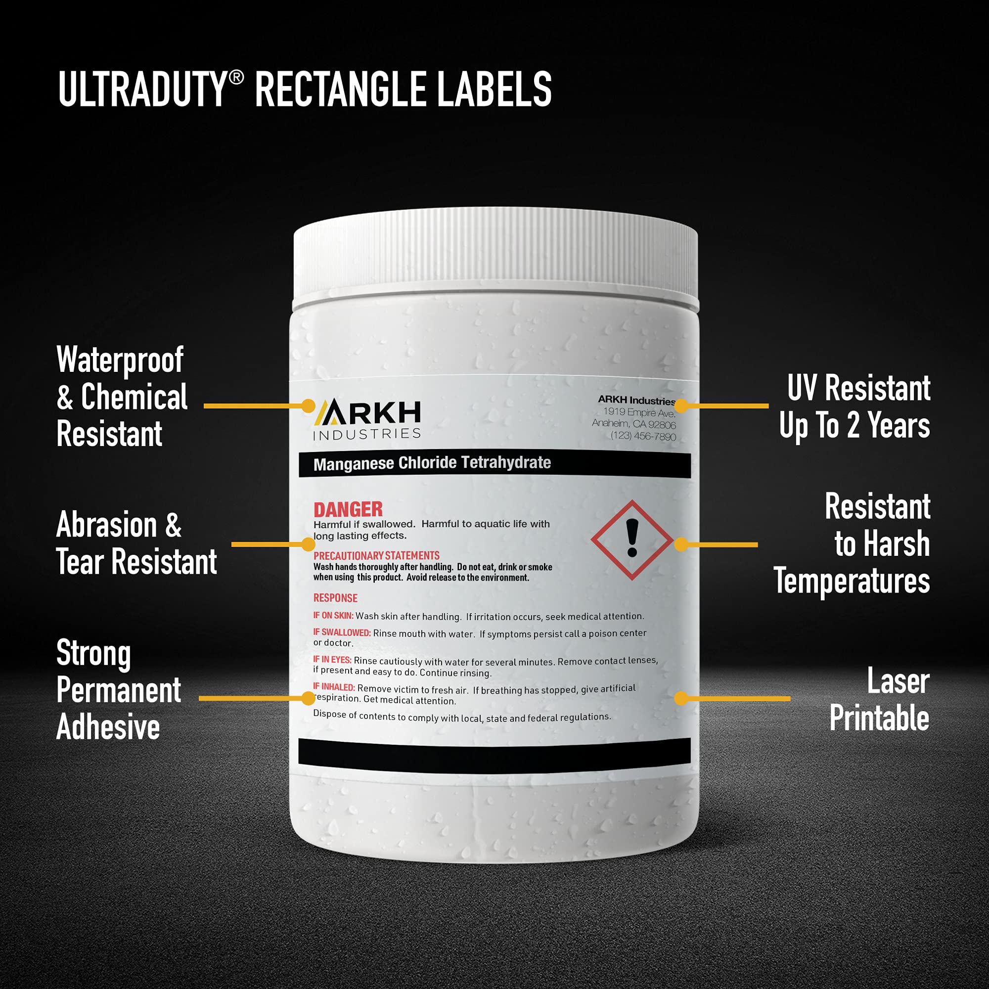 Avery UltraDuty GHS Labels - Waterproof 1