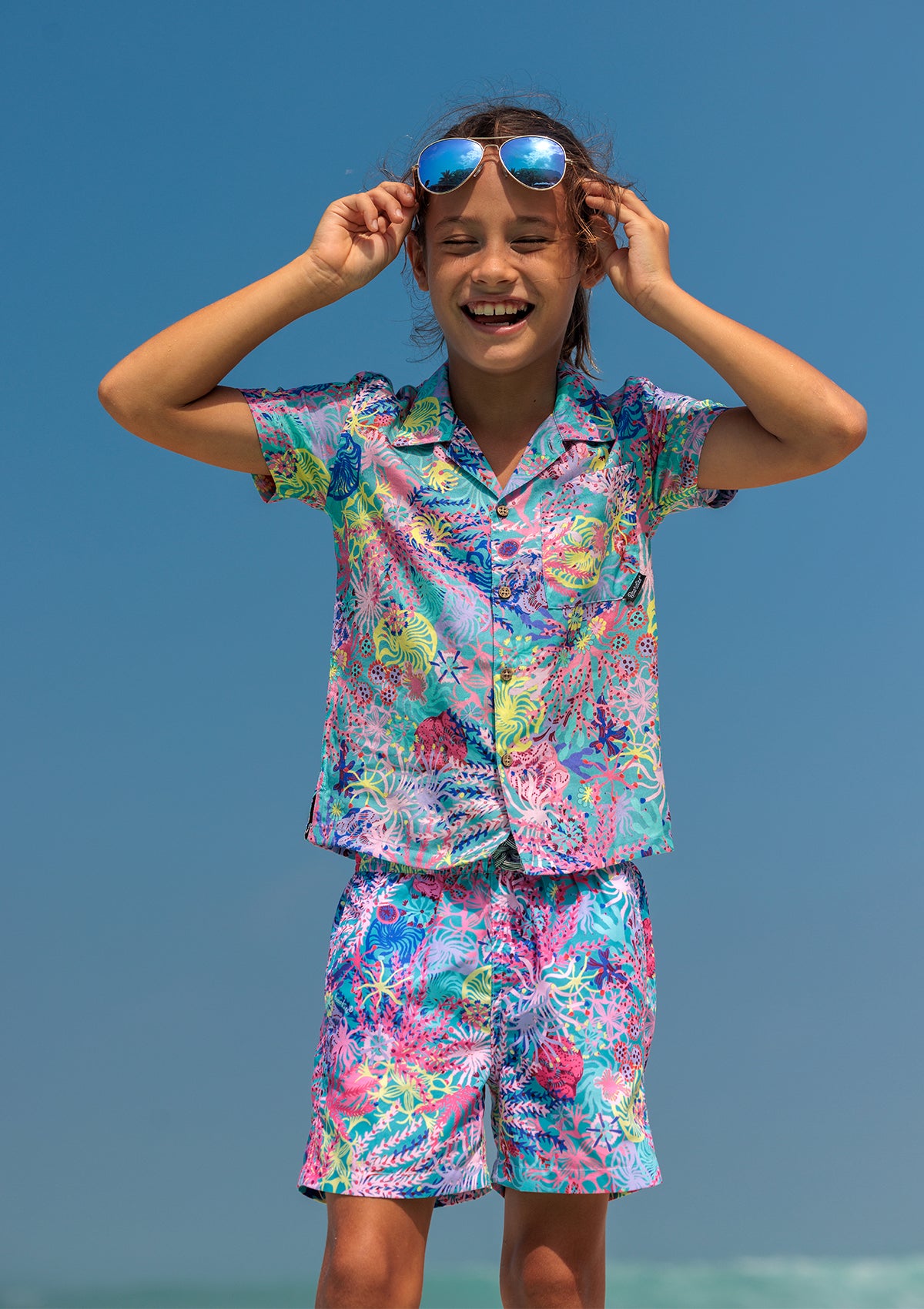 Coral Kids Shirt - Soft & Comfortable Cotton T-Shirt for Boys & Girls - Perfect for School, Playdates & Family Outings