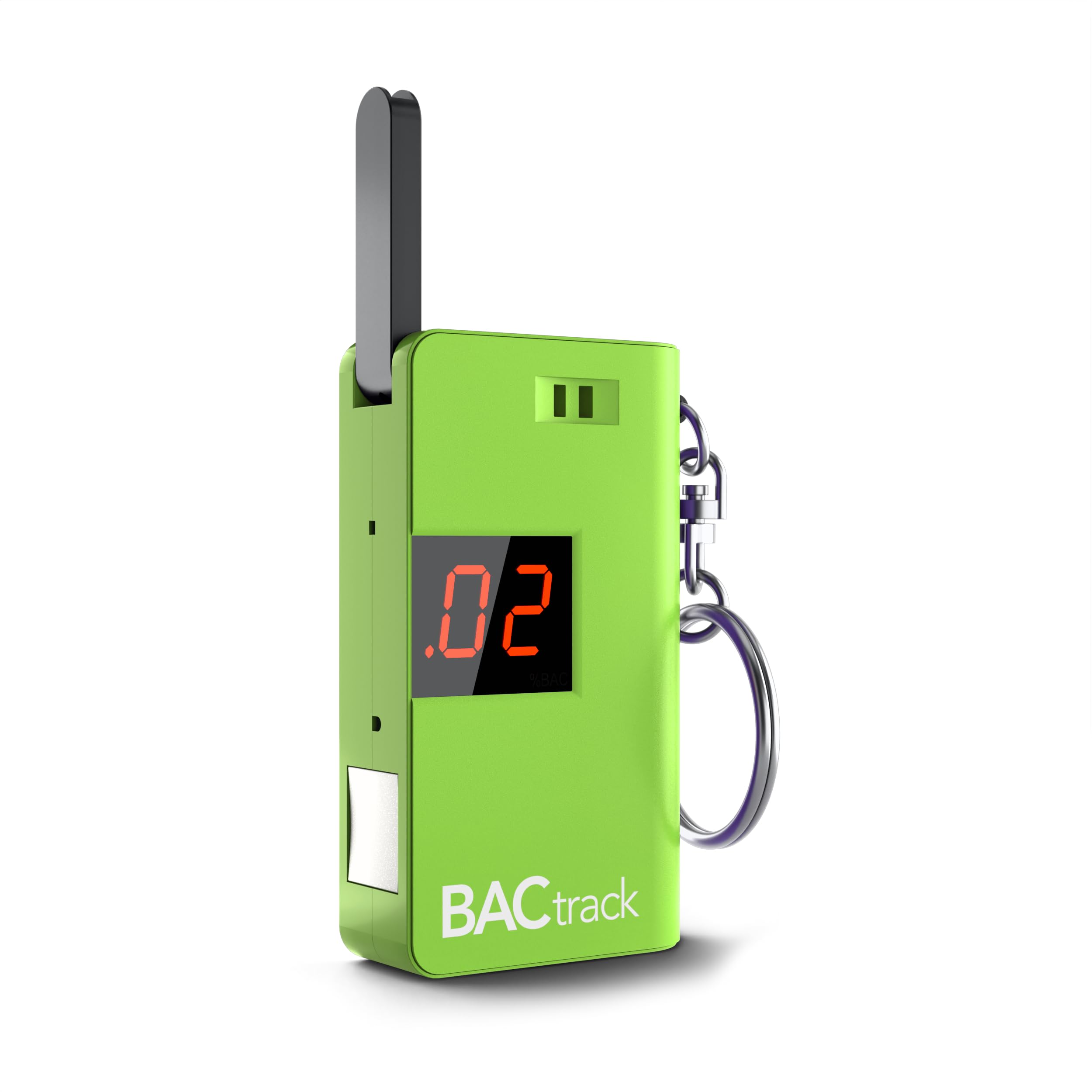 BACtrack Keychain Breathalyzer (Green) - Ultra-Portable Personal Alcohol Tester for Car, Party & Travel | Accurate BAC Measurement | Keyring Breath Analyzer for Safety & Responsible Drinking
