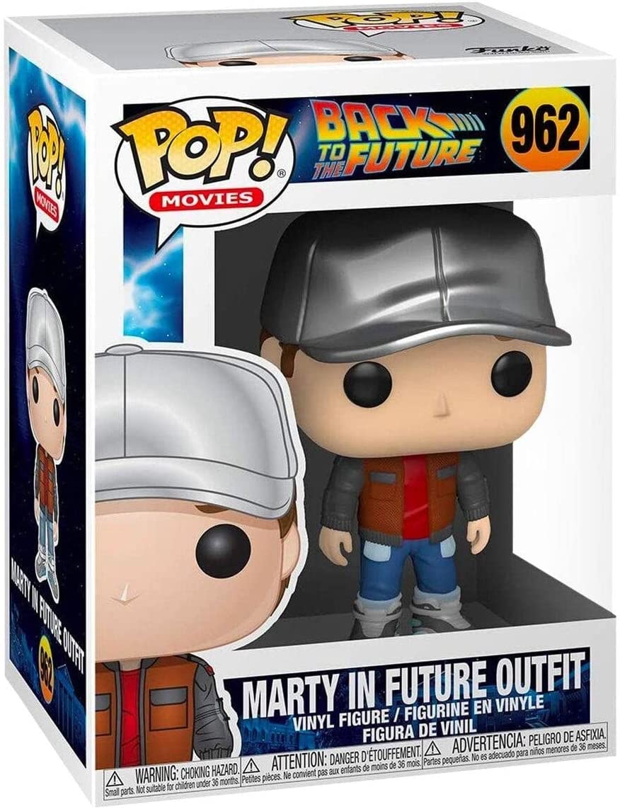 Back To The Future Marty McFly in Future Outfit Funko Pop Vinyl Figure #962 - Perfect for Movie Collectors and Sci-Fi Fans