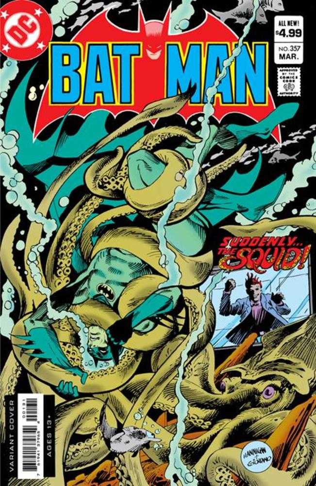 Batman #357 Facsimile Edition - Cover B Variant by Hannigan & Dick Giordano with Special Foil Finish | DC Comics Collector's Item for Display & Investment