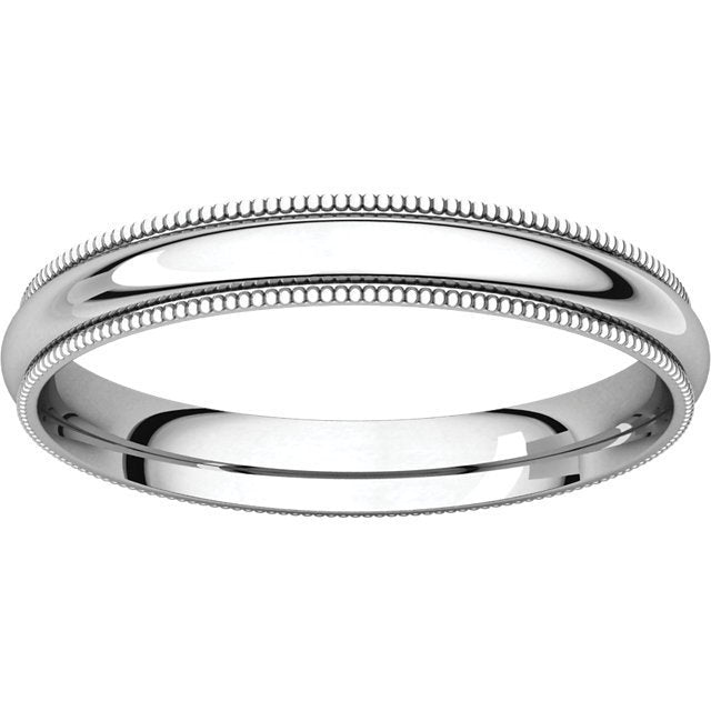 14K Yellow Gold 3mm Comfort Fit Milgrain Wedding Band for Women - Perfect for Bridal Jewelry, Anniversary Gifts & Everyday Elegance