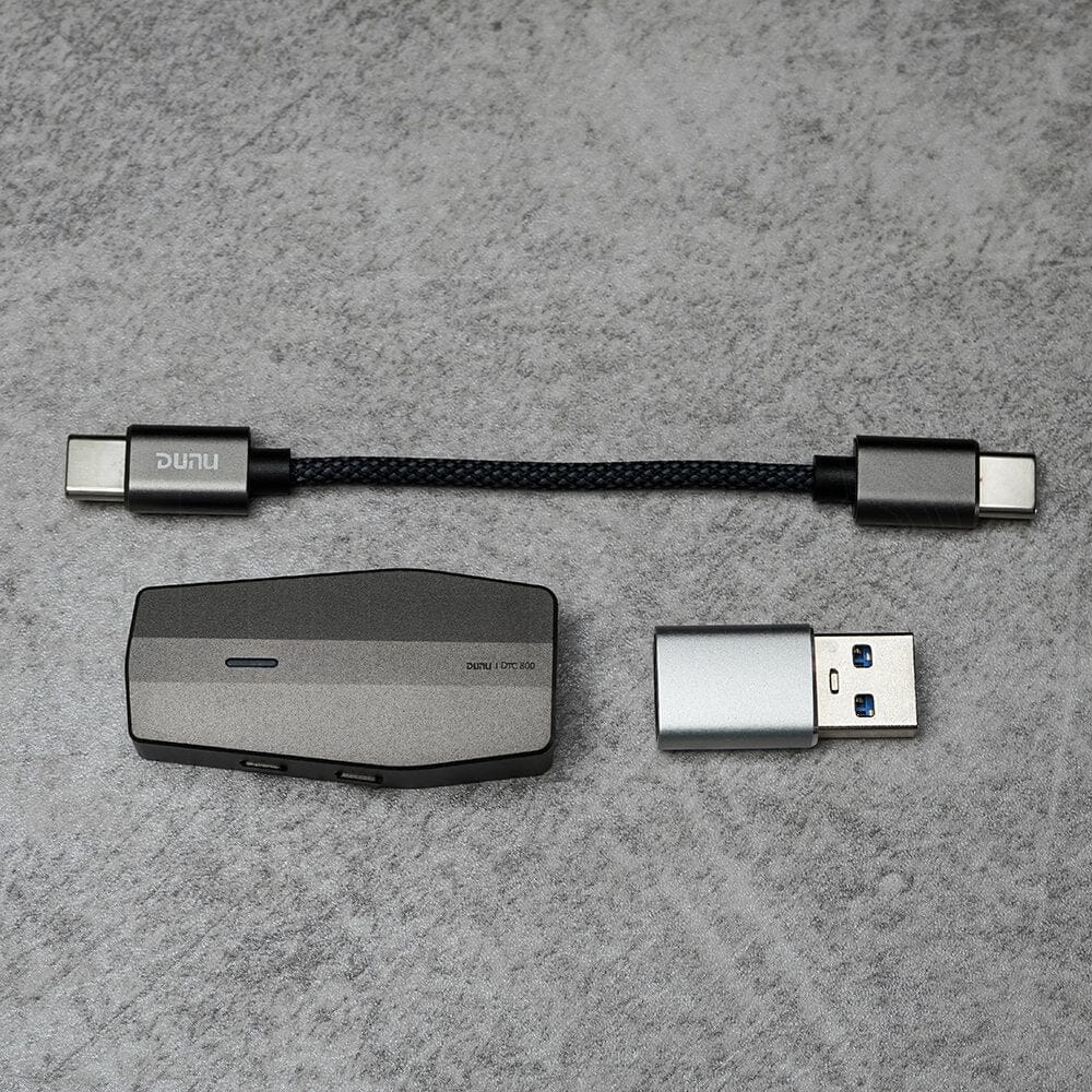 DUNU DTC800 Portable DAC/AMP with Dual CS43198 Chip - High Resolution Audio for iPhone, Android & PC - Perfect for Music Lovers, Gamers & Audiophiles