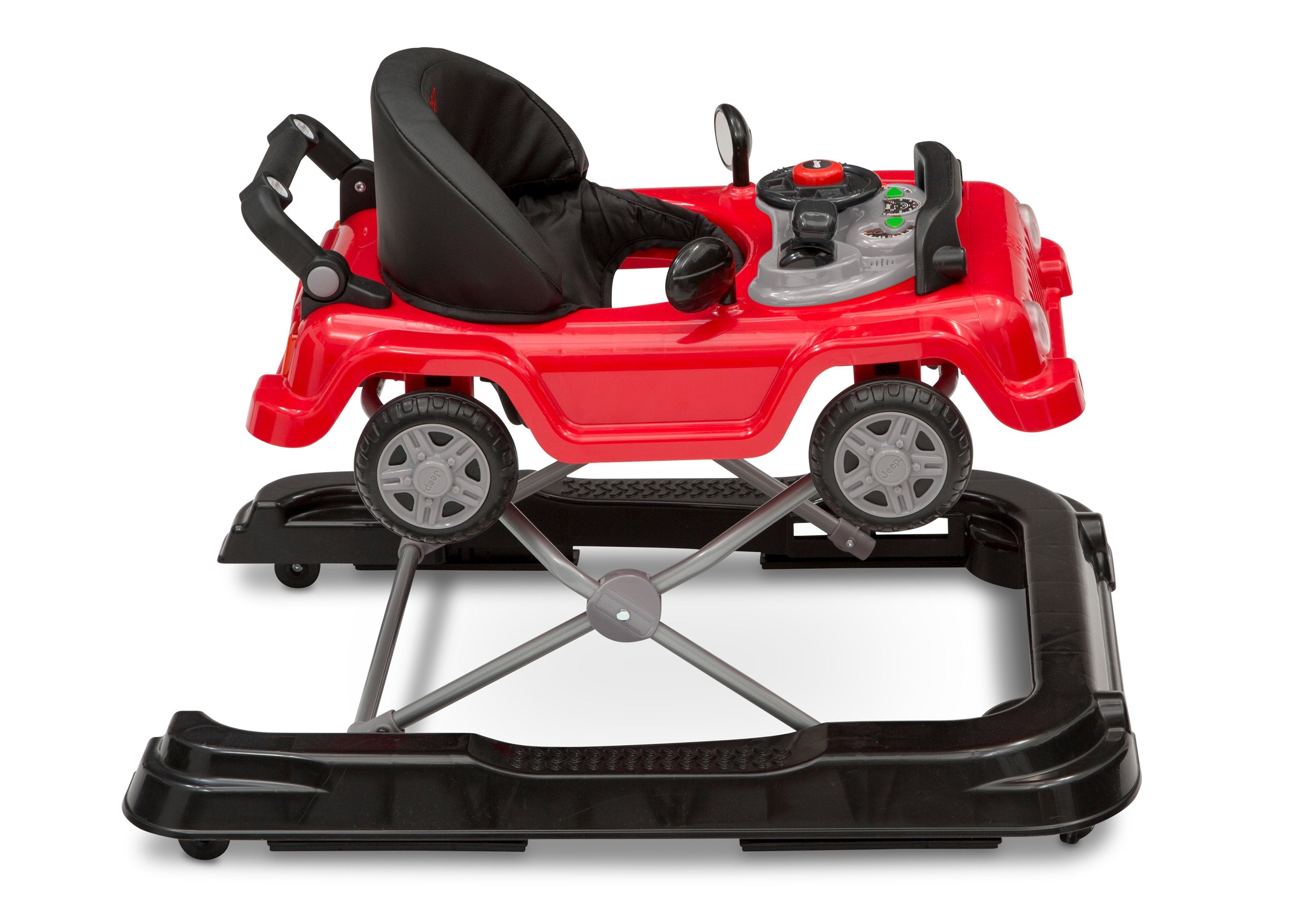 Jeep® Classic Wrangler 3-in-1 Adjustable Baby Walker - Convertible Infant to Toddler Push Toy for Learning to Walk - Perfect for Indoor Play & Outdoor Adventures