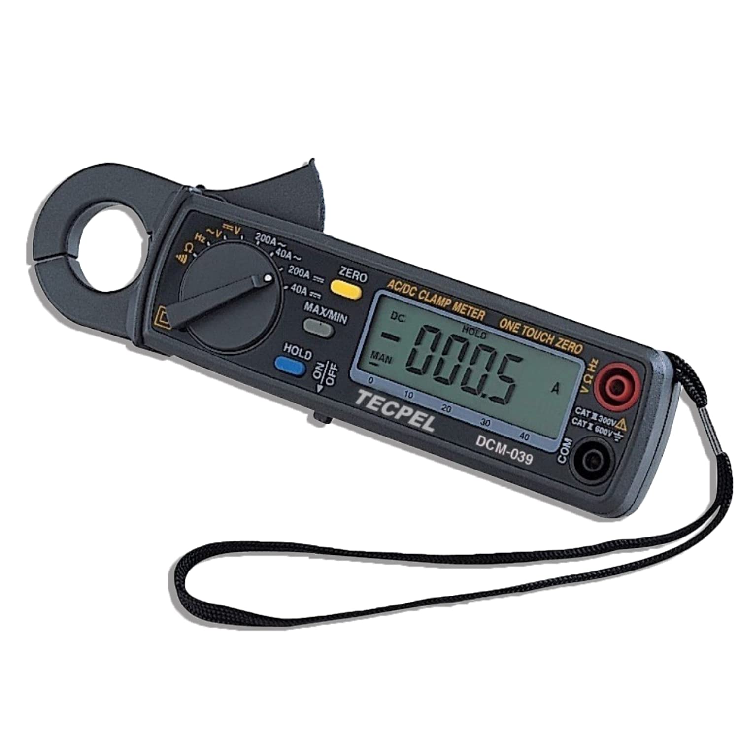 DCM-039 200A AC/DC Clamp Meter with 10mA High Resolution - Perfect for Electrical Testing, HVAC Maintenance, and Automotive Diagnostics