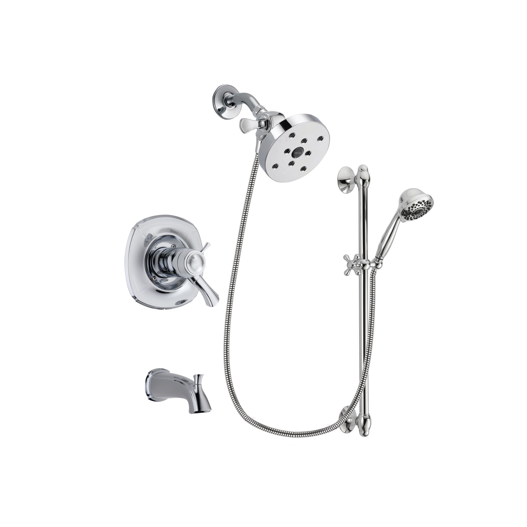 Delta Addison Chrome Thermostatic Tub & Shower Faucet System - 5.5