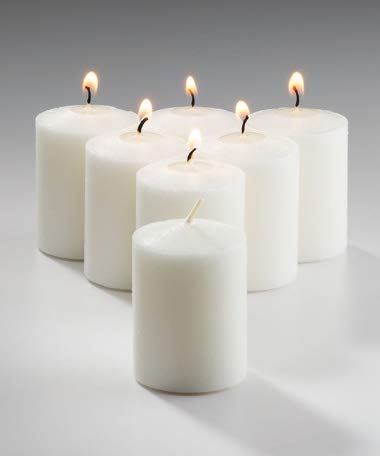 15-Hour Unscented White Votive Candles Bulk Pack - 288 Count for Weddings, Events, Restaurants, Churches & Home Decor | Emergency, Party, Spa & Luminary Use