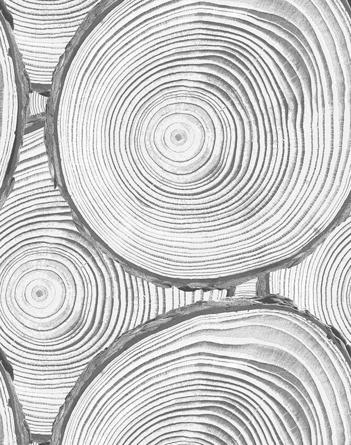 Nathan Turner Grey Faux Bois Wallpaper - Peel and Stick Removable Wallpaper for Living Room, Bedroom, and Office Decor
