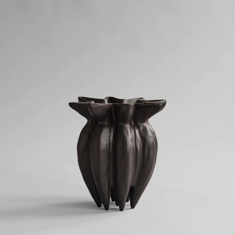 101 COPENHAGEN Lotus Vase Mini - 35cm Tall Ceramic Flower Vase for Coffee Table, Home Decor, Wedding Centerpiece & Scandinavian Style Interior Design