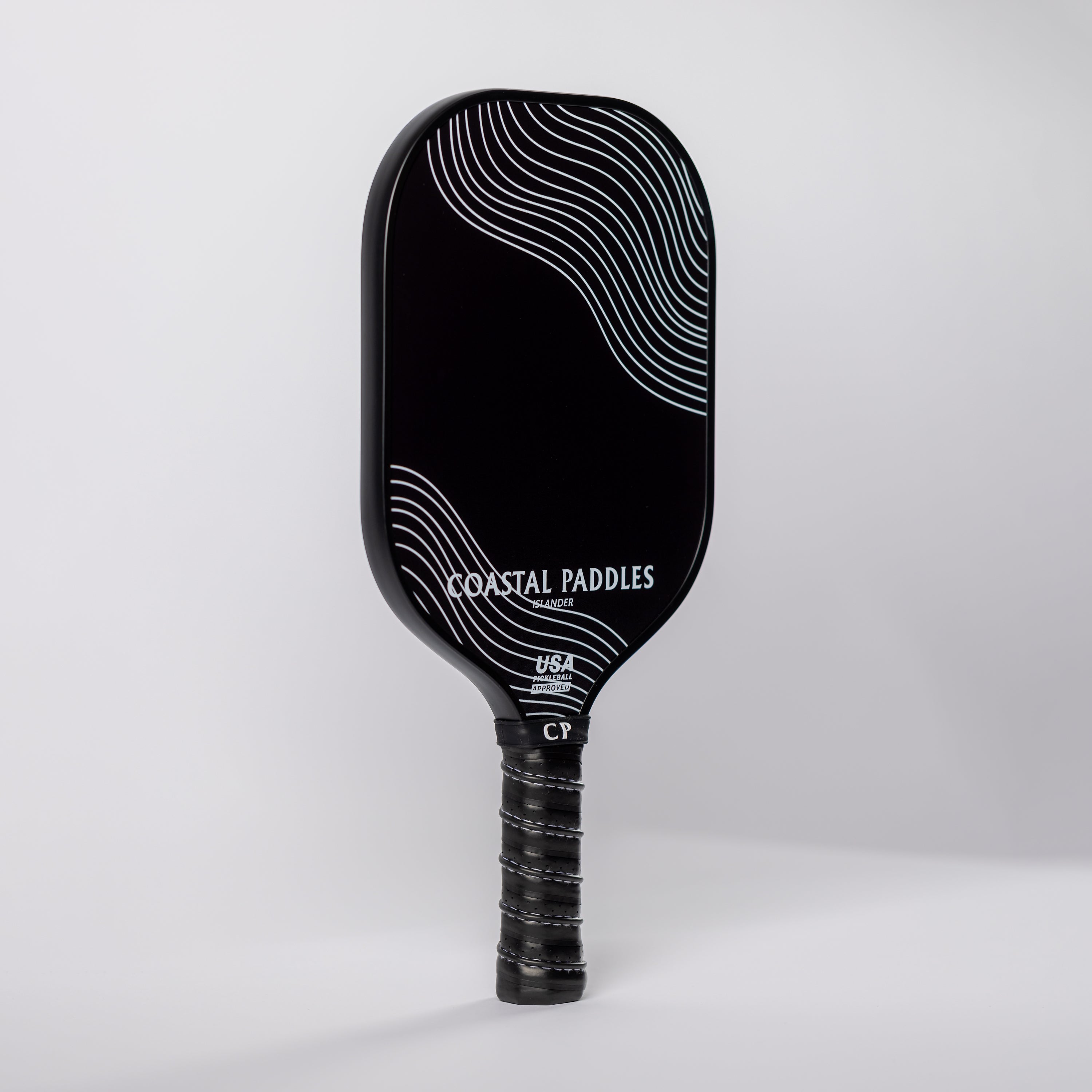 Premium Coastal Paddles Islander Pickleball Paddle - Midnight Black - USAPA Approved - Lightweight & Durable - Perfect for Outdoor & Indoor Play - Great Gift for Pickleball Lovers