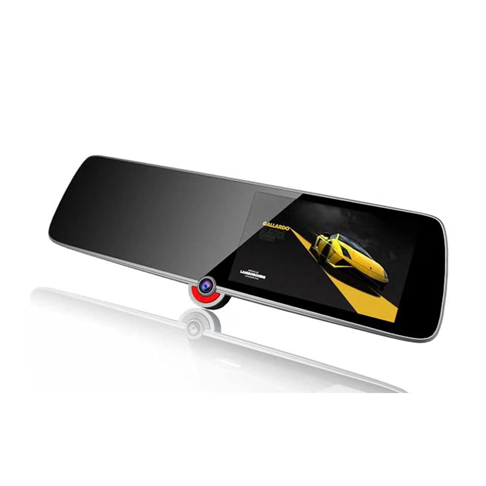 5 Inch Mirror Dash Cam with 1080P Triple Lens, IPS Touch Screen & Night Vision - Car DVR Driving Recorder with Parking Monitor, Loop Recording - Perfect for Night Driving, Parking Safety & Road Trip Recording