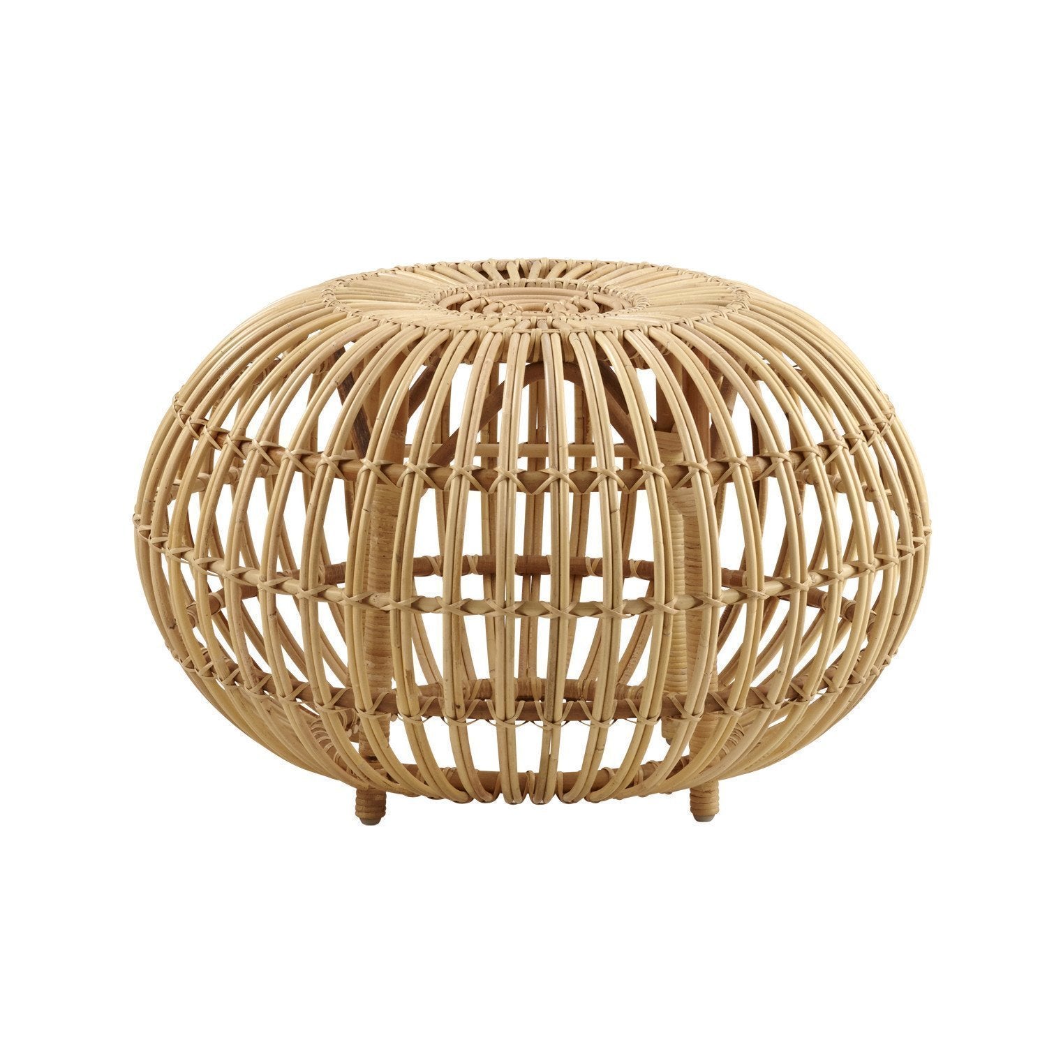 Mid-Century Modern Franco Albini Ottoman Stool - Vintage Italian Design Footrest & Extra Seating for Living Room, Bedroom, or Office