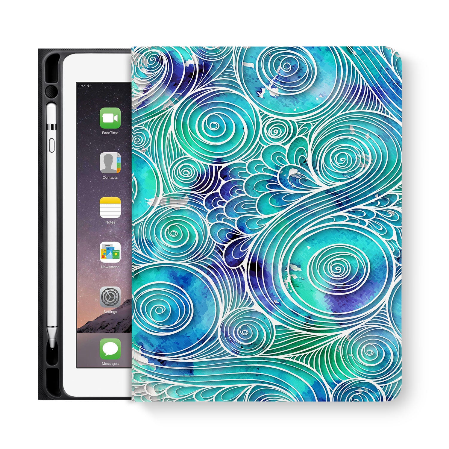 Premium iPad Folio Case with Splash Protection - Slim Protective Cover for iPad 6th/7th/8th/9th/10th Gen - Perfect for Work, Travel & School Use