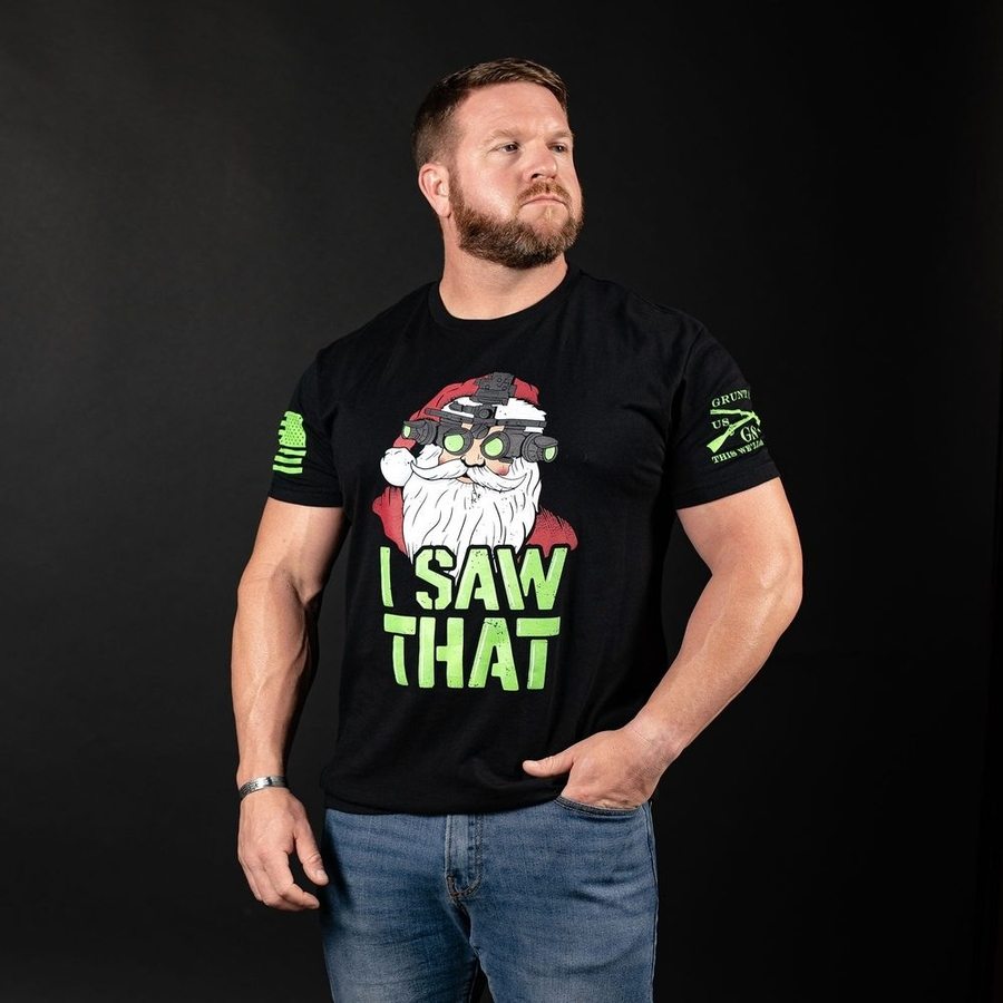 I Saw That T-Shirt - Funny Slogan Black Cotton Tee for Men & Women | Perfect for Casual Wear, Parties & Gifts