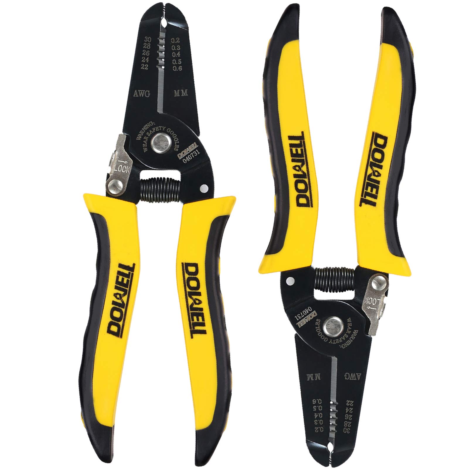 DOWELL 22-30 AWG Wire Stripper Tool - Multi-Function Electrician Pliers with Cutter for Electrical Wiring - Perfect for DIY Projects, Home Repairs, and Professional Electrical Work