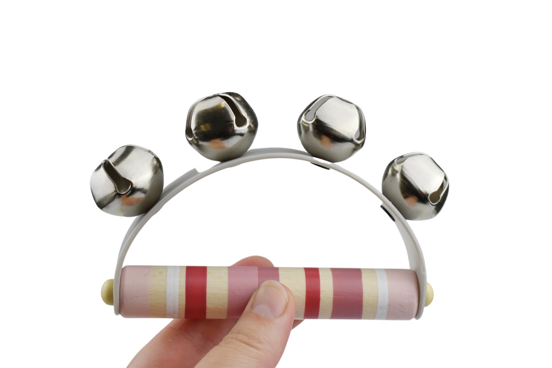 Wooden Jingle Bell Shakers - Handcrafted Musical Instruments for Kids, Christmas Decor & Holiday Parties - Perfect for Classroom Activities, Festive Celebrations and Sensory Play