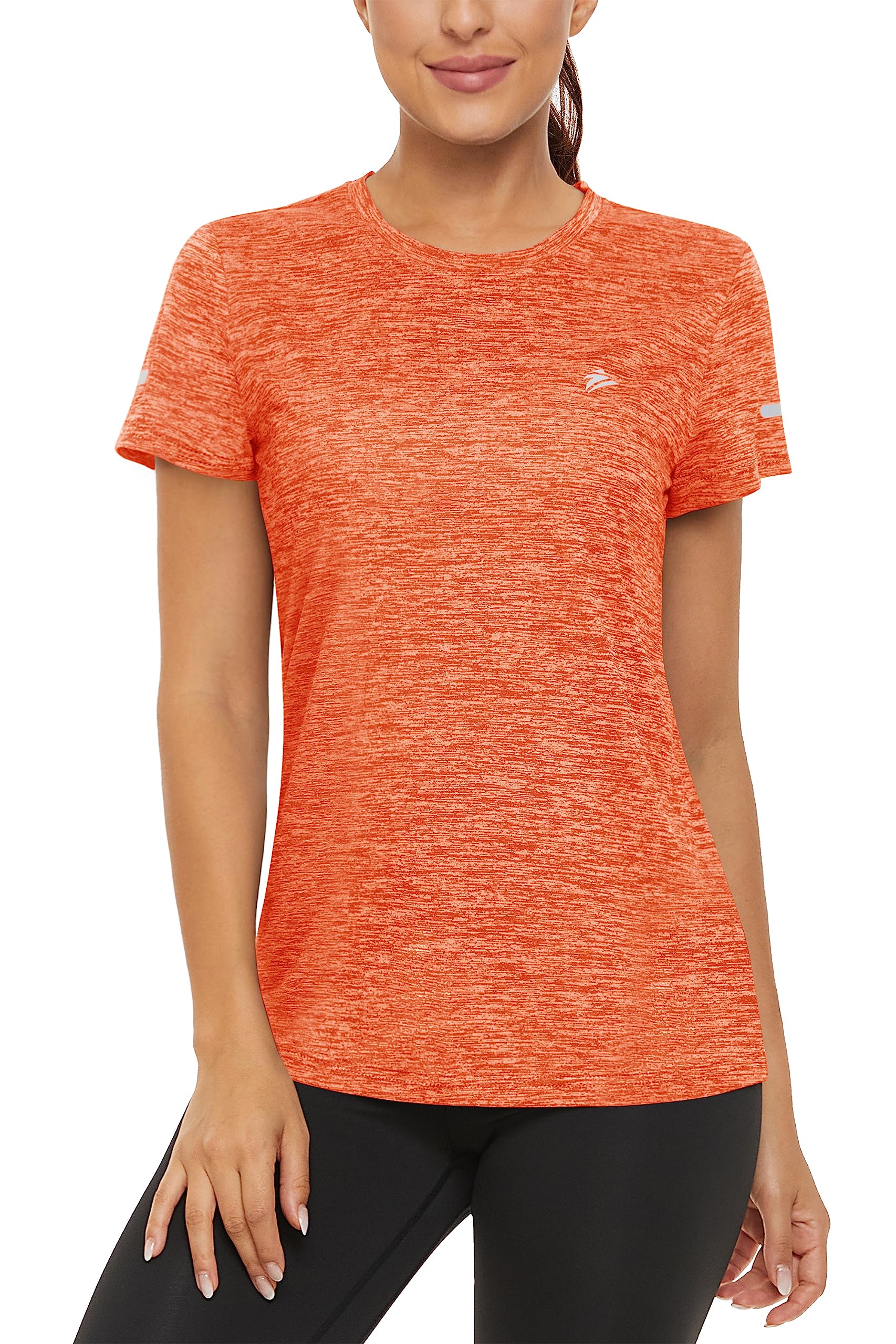 TACVASEN Women's Quick Dry Athletic T-Shirt - Moisture Wicking Short Sleeve Crew Neck Workout Top for Running, Hiking & Fitness Training | Lightweight & Breathable Activewear for Outdoor Sports & Gym