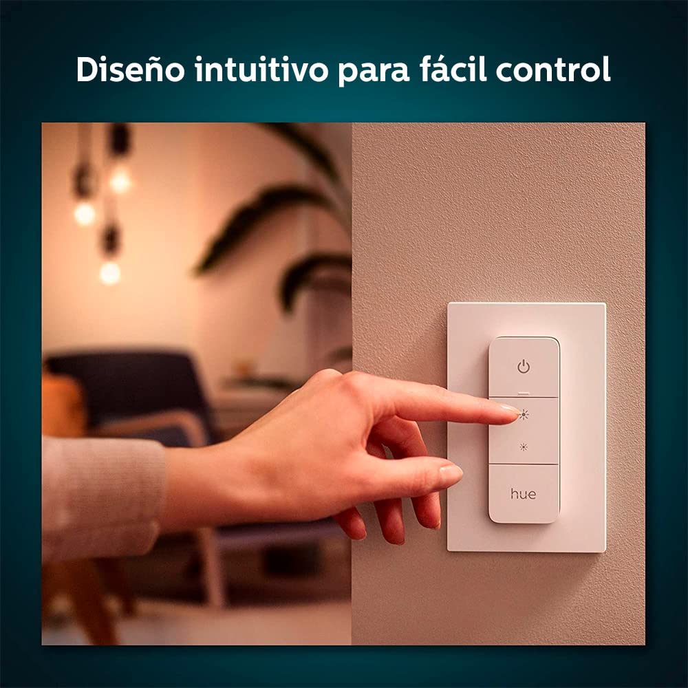 Philips Hue Smart Lighting Bundle - 60W Color Bulbs & Dimmer Switch for Home Automation | Perfect for Smart Homes, Bedrooms & Living Rooms