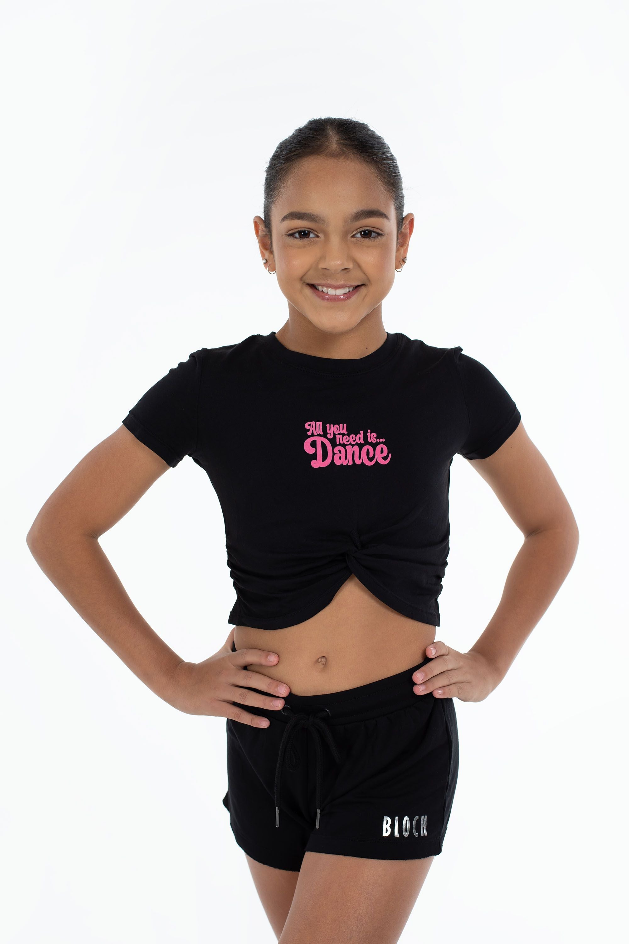BLOCH X Flo Active Twist Front Tee - Women's Workout Top for Yoga, Pilates & Gym - Breathable Stretch Fabric for Comfort & Movement