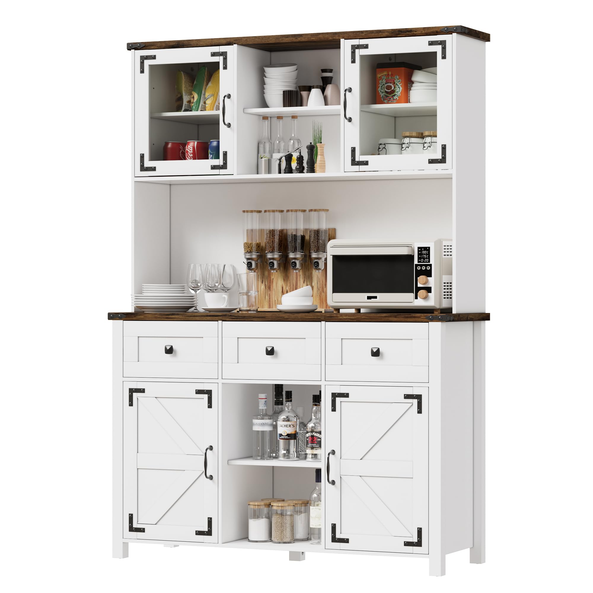 Farmhouse Coffee Bar Cabinet 68