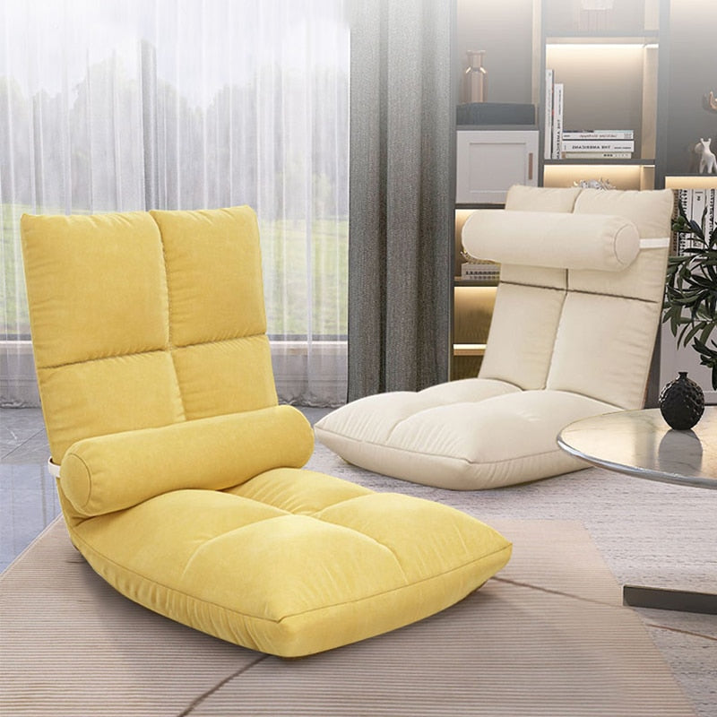Comfortable Tatami Foldable Recliner Sofa Chair - Adjustable Backrest for Living Room, Bedroom & Outdoor Relaxation | Perfect for Lounging, Napping & Reading