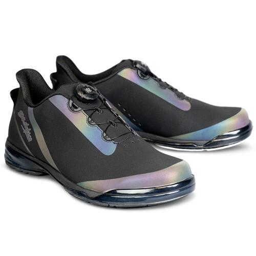 KR Strikeforce TPC Hype Black/Iridescent Unisex Bowling Shoes - Lightweight Comfort for League Play & Tournament Performance