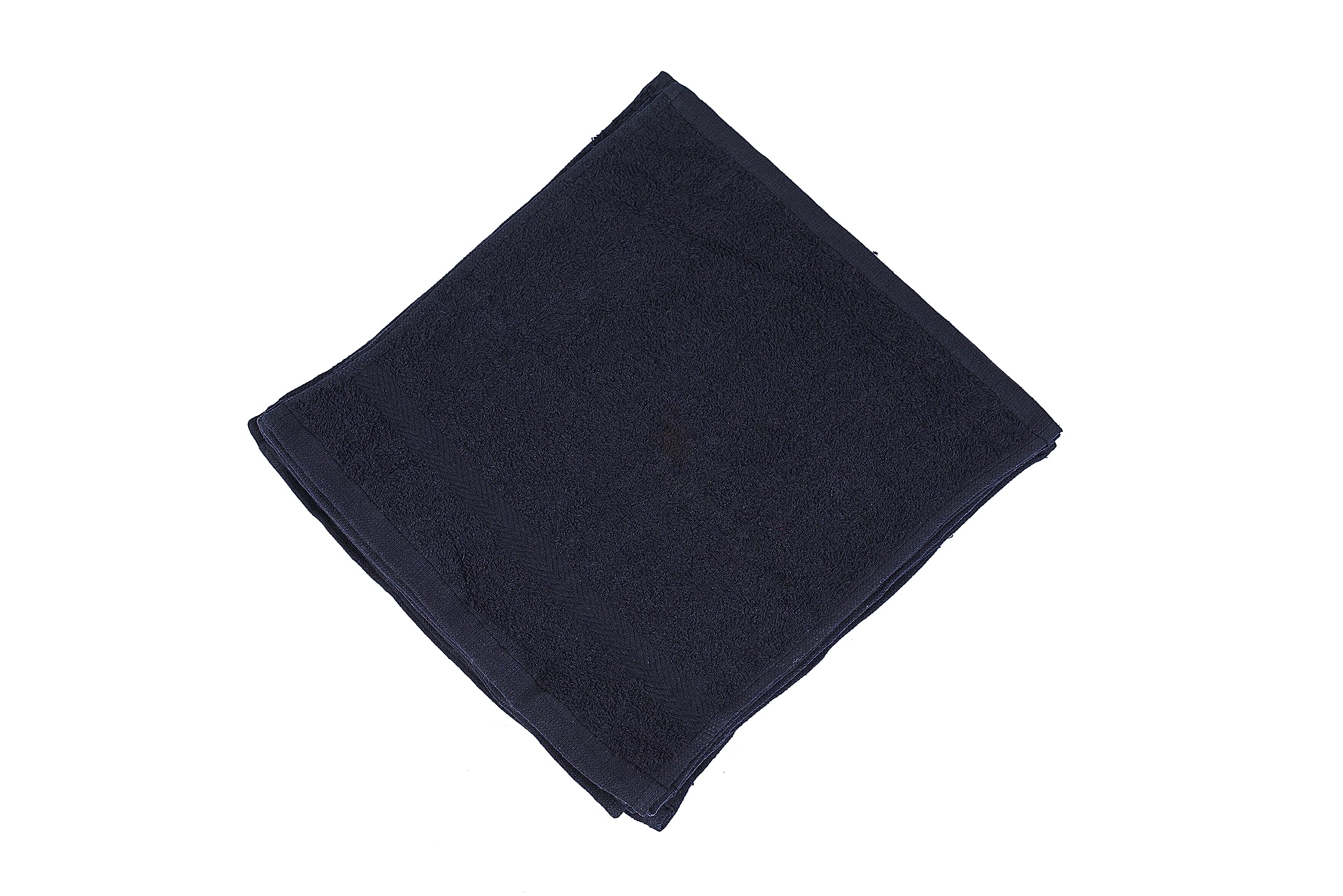 12 Pack Black 100% Soft Cotton Face Towel Set - 16 Single Ring Spun Washcloths (12x12 Inch) | Ultra Absorbent & Durable for Home, Spa, Gym, Hotel Use | Perfect for Skincare, Makeup Removal & Bathing