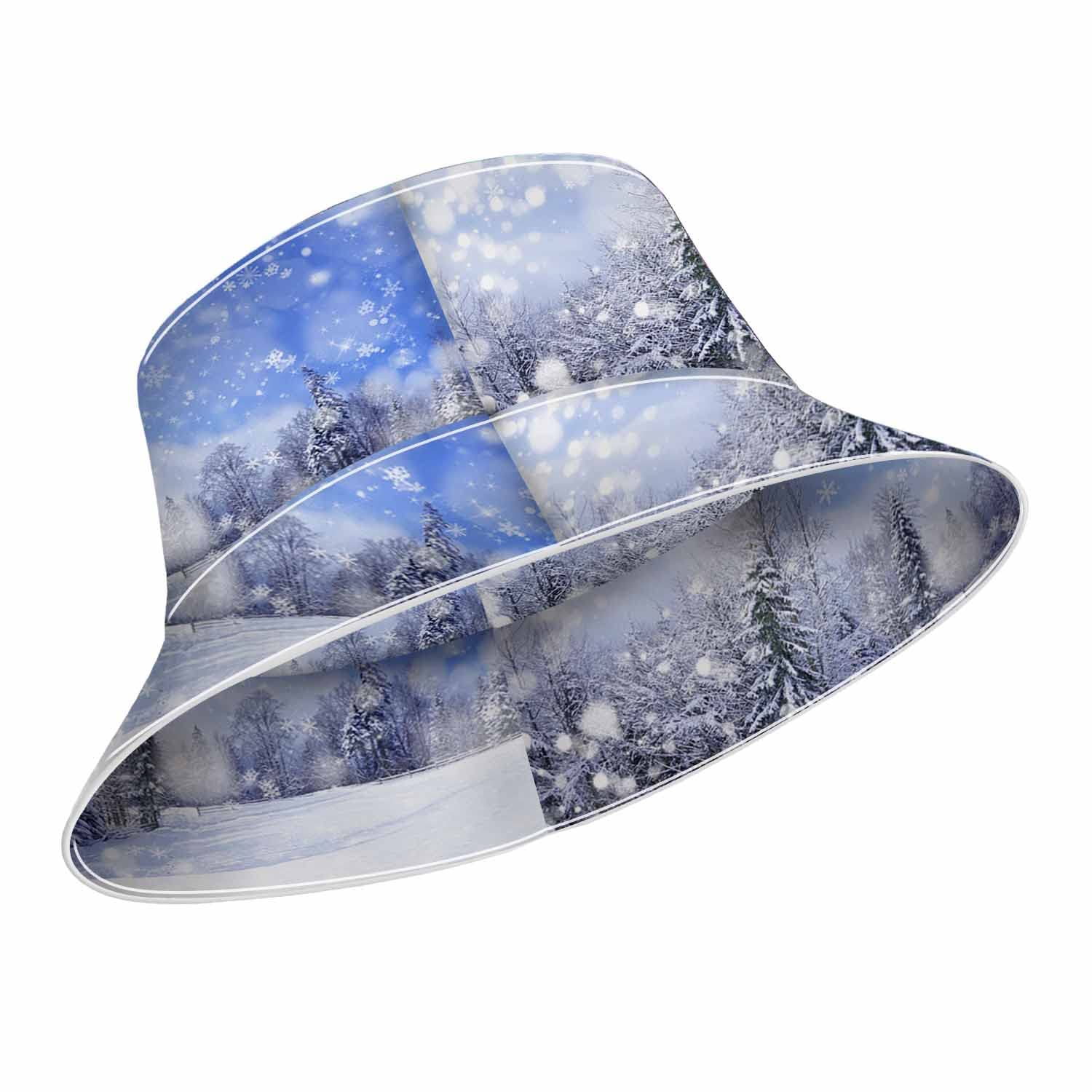 WONDERTIFY White Tulips Bucket Hat - Stylish Sun Protection for Women & Men | Perfect for Beach, Summer Outfits & Outdoor Activities