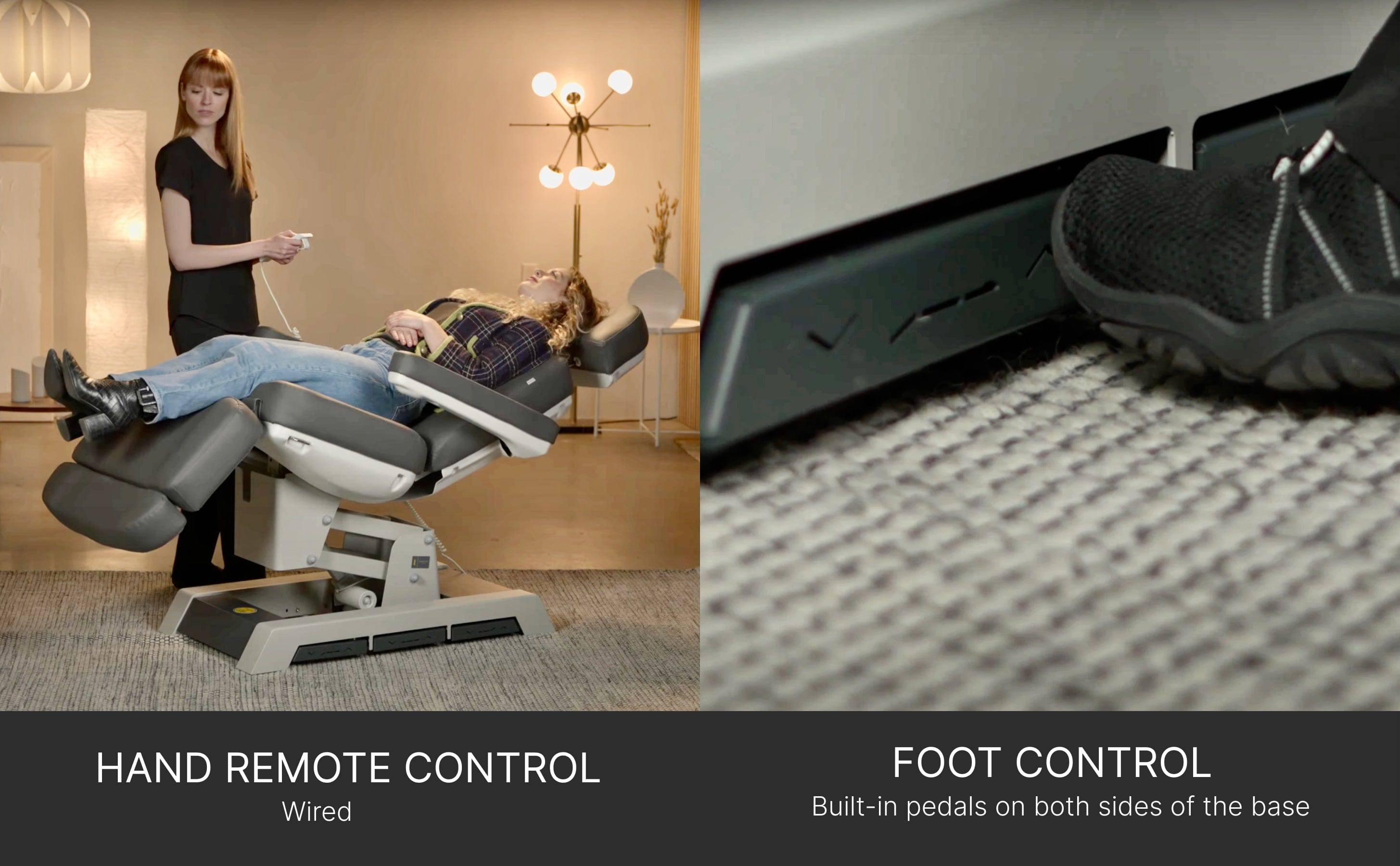 MILANO Professional Medical Grade 4 Motor Massage Treatment Bed for Physical Therapy & Chiropractic Care - Perfect for Clinics, Spas & Home Use