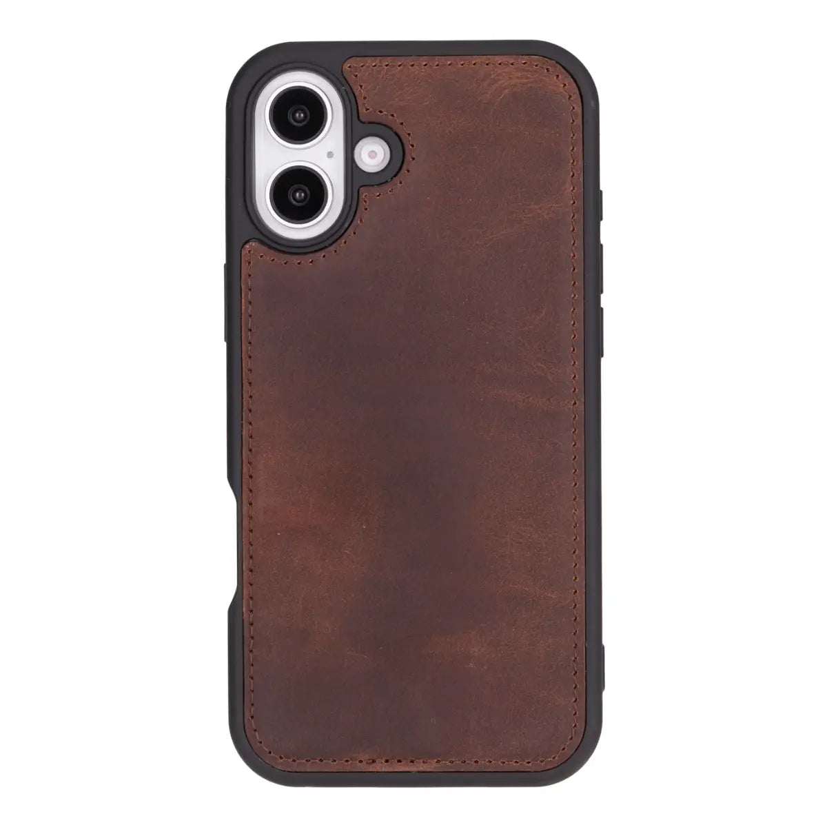 Distressed Brown Leather Wallet Case for iPhone 16 Plus - Premium Protective Cover with Card Slots | Perfect for Everyday Use, Travel & Business Meetings